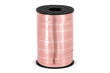 WSTĄŻKA POLIPROPYLENOWA (PP) METALICZNA 0,5cm/225m RÓŻOWE ZŁOTO