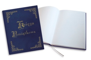 Книга Пам'ятна позолочена B4, 100 карток - темно-синя