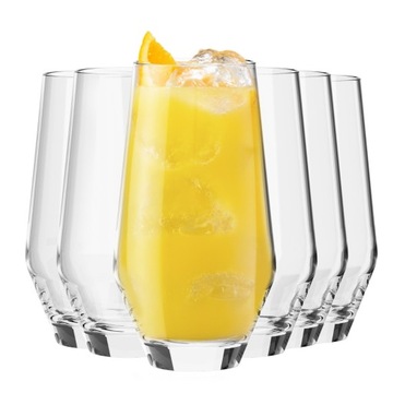 Wysokie szklanki Ray KROSNO 6x 450ml do napojów