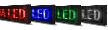 РЕКЛАМНЫЙ СВЕТОДИОД 100х20 СИНЯЯ ПАНЕЛЬ - МОДУЛЬ WiFi - УПРАВЛЕНИЕ СМАРТФОНОМ