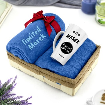 PLED ОДЕЯЛО 200 Х 220 ПОДАРОЧНОЕ С ВЫШИВКОЙ КРУЖКА