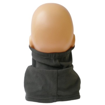 Большой, мягкий и теплый охотничий флисовый шарф цвета хаки.