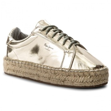 PEPE JEANS TENISÓWKI ESPADRYLE ANDY METAL (41)