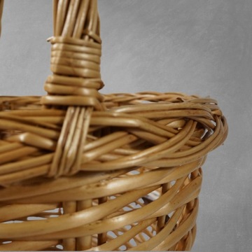 Большая плетеная корзина 43 см на Пасху, Свенцку, фрукты, пикник, подарок