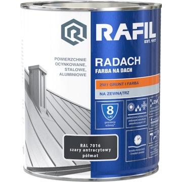RAFIL Radach RAL7016 szary antracyt. półmat 0,75 L
