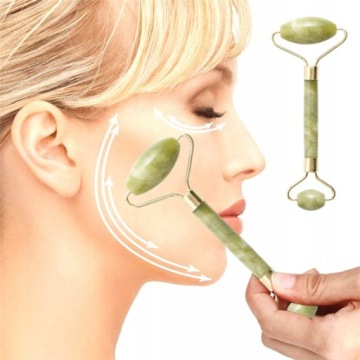 ЖАДЕИТОВЫЙ МАССАЖЕР ДЛЯ ЛИЦА С ЖАДЕИТОВЫМ РОЛИКОМ