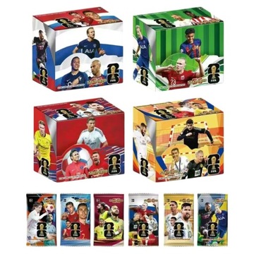 ФУТБОЛЬНЫЕ КАРТОЧКИ MEGA BOX 288 КОЛЛЕКЦИОННЫХ КАРТ МИРОВЫХ ЗВЕЗД ФУТБОЛА