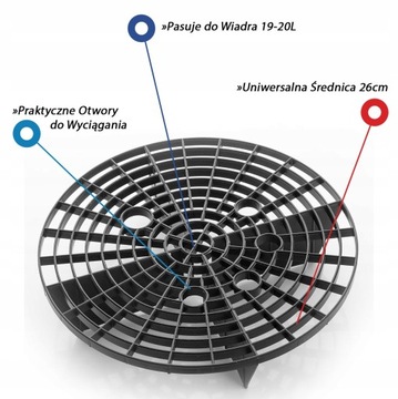 Сепаратор шлама Work Stuff для ведер, черный