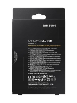 Твердотельный накопитель SAMSUNG 980 1 ТБ M2 PCIe Gen3.0x4