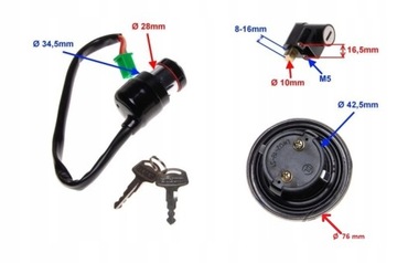 ПРОБКА ЗАМКА ЗАЖИГАНИЯ SUZUKI GN 125 GN125 1994-1999 гг.