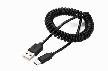 Kabel USB Typ-C Spirala, 1.8m, Czarny Gembird CC-USB2C-AMCM-6