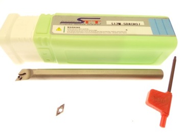 NÓŻ TOKARSKI WYTACZAK 12mm S12M SDXCR 07 FI 12 + PŁYTKA DCMT 070204
