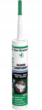 Silikon sanitarny Den Braven biały 280 ml