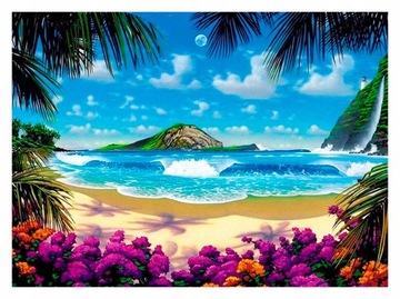 HAFT DIAMENTOWY DIAMOND PAINTING MOZAIKA DIAMENTOWA OBRAZ WYKLEJANKA ZESTAW