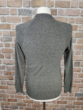 H&M Klasyczny SWETER PULLOVER Szary melanż XS