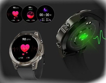 SMARTWATCH ZEGAREK MĘSKI MENU POLSKIE SPORT PULS ROZMOWY SMART WATCH AMOLED