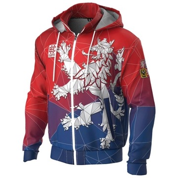 Bluza do biegania Męska dresowa EXTREME HOBBY CZESKI LEW XL CAMO