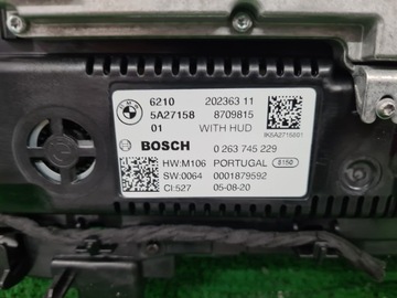 BMW PŘÍSTROJOVÁ DESKA LED BUDÍKY 5A27158 8709815 HUD