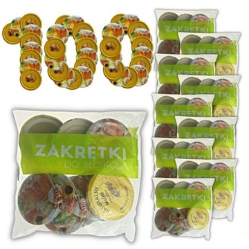 ZAKRĘTKI do słoików WIECZKA FI 66mm 10 szt. x 10