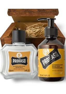 PRORASO ZESTAW PREZENTOWY do brody Wood&Spice Szampon+ Balsam
