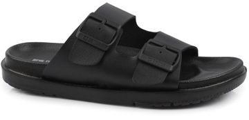 ПОВСЕДНЕВНЫЕ ШЛЕПАНКИ ЖЕНСКИЕ BIG STAR С ПРЯЖКАМИ ДЛЯ БАССЕЙНА И ПЛЯЖА, ЧЕРНЫЕ, размер 37