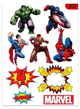 1szt TATUAŻE DZIARY ZMYWALNE DLA DZIECI 7X10 NA URODZINY SPIDERMAN 1012
