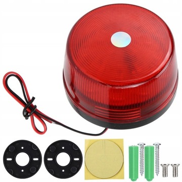 LAMPA BŁYSKOWA OSTRZEGAWCZY KOGUT MAGNES 12V LED