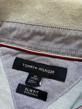 Tommy Hilfiger DENIM slim fit ORYGINALNE błękitne POLO/ XS/S