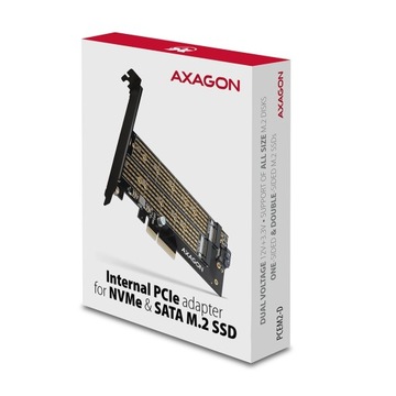 Внутренний адаптер для ПК 2x SSD M2 PCIe M-ключ SATA B-ключ