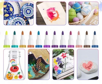 Акриловые маркеры Maza Maza Flamaster 24 на разные поверхности