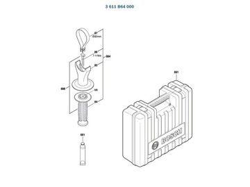 Статор Ударный молоток BOSCH GBH5-40DCE 000