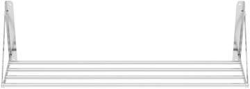 Складная настенная полка из нержавеющей стали до 40 кг 120 х 45 см.