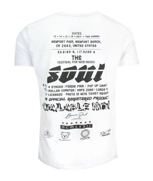 T-shirt z nadrukiem Brave Soul XL