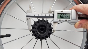 Koła pompowane do wózka TAKO 14 cali biało czarne