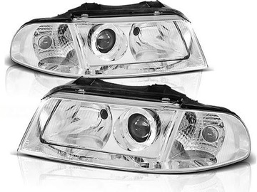 Reflektory lampy Audi A4 B5 lift 99-00 soczewki