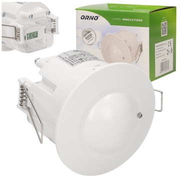 Mikrofalowy Czujnik Ruchu Do Sufitów Podwieszanych 1200W 360° LED Regulacja