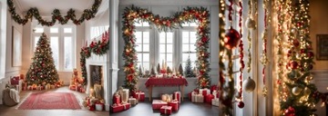 РОЖДЕСТВЕНСКАЯ ГИРЛАНДА РОЖДЕСТВЕНСКАЯ ЕЛКА ВЕНОК ИСКУССТВЕННЫЙ ЗЕЛЕНЫЙ ТОЛЩИНА 270 СМ