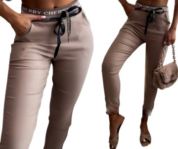 БРЮКИ ЖЕНСКИЕ СИГАРИЛЕТНЫЕ ЭЛАСТИЧНЫЕ, ЛАСТИК, ЦВЕТА XL/XXL