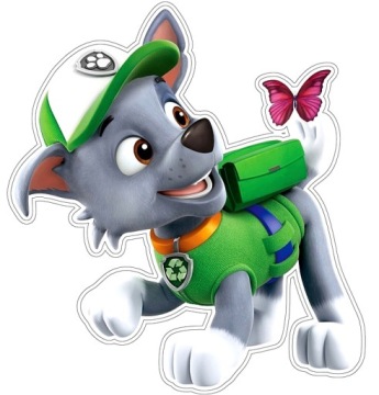 PIANKOWA NAKLEJKA NA ŚCIANĘ Psi Patrol - Rocky