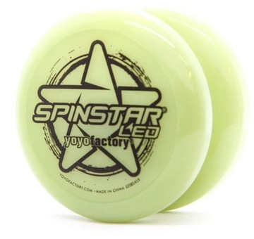 Jojo YoyoFactory świecące LED Spinstar yoyo świeci w ciemności zółte