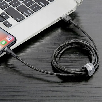 КАБЕЛЬ BASEUS FAST USB/LIGHTNING ПРОЧНЫЙ КАБЕЛЬ ДЛЯ IPHONE 14 13 12 PRO 1 м