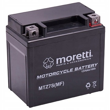 Akumulator 12V 6Ah MTZ7S GEL MORETTI