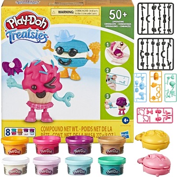 PLAY DOH TREATSIES CIASTOLINA FIGURKI 8 POJEMNIKÓW