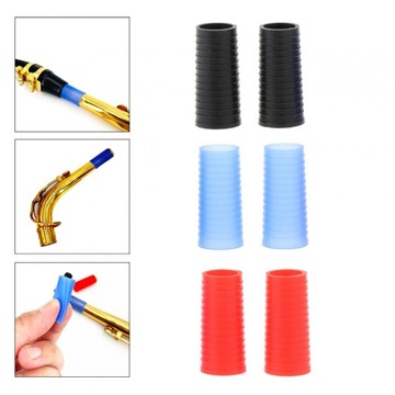 6 шт. складной рукав для шеи саксофона улучшает долговечность звука для саксофона сопрано