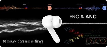 Słuchawki bezprzewodowe AIRBASS X-Vibe BLUETOOTH v5.3 TWS Powerbank ENC ANC