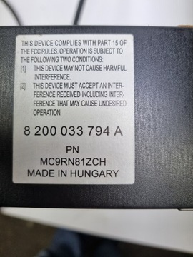 ЧЕЙНДЖЕР RENAULT SCENIC 8200033794A