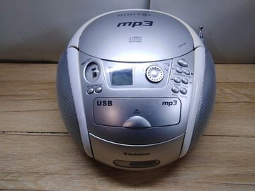 RADIO BOOMBOX CD AUDIO FM/AM KASETA USB TANIO