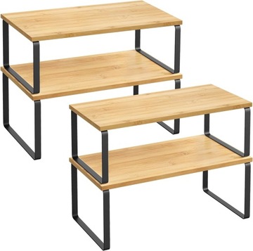 POŁKI KUCHENNE REGAŁ ORGANIZER KOMPLET 4 STYL INDUSTRIALNY LOFT - 40 cm -