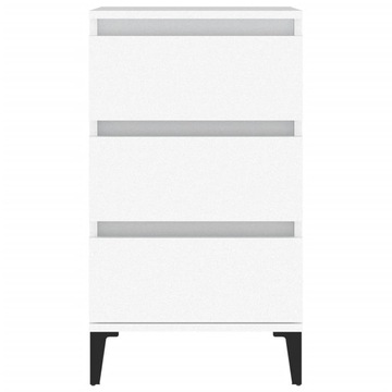 Тумбочка прикроватная, белая, 40х35х70 см, материал дерево