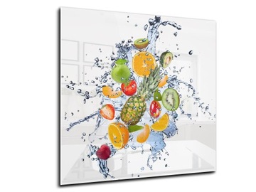dekor szkło panel hartowany HD 50x50 owoce